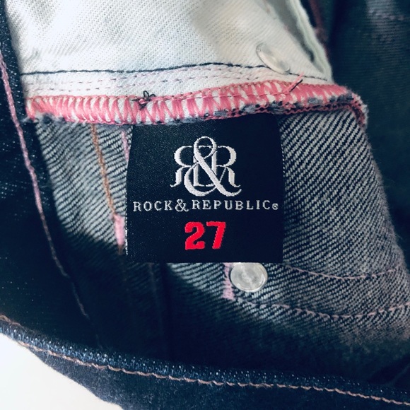 EUC Rock & Republic Jeans Bootcut Leg Size 27 - Picture 7 of 8